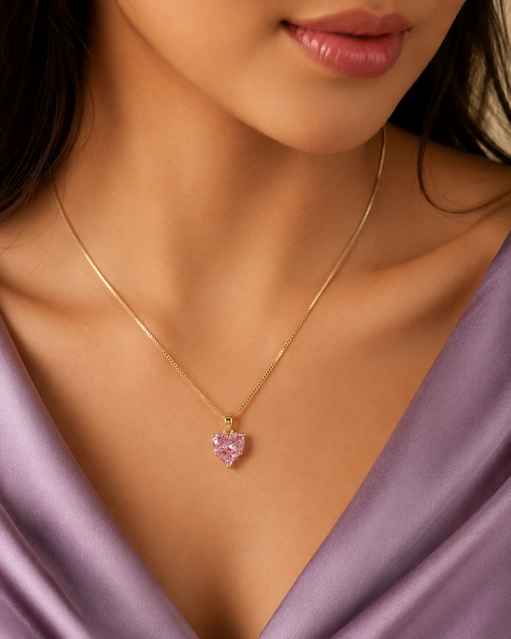 Herlux Rosé Heart Pendant