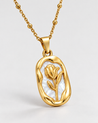Herlux tulip pendant necklace