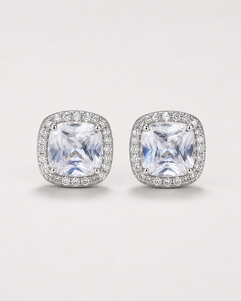 Herlux Celeste Cushion Stud Earrings