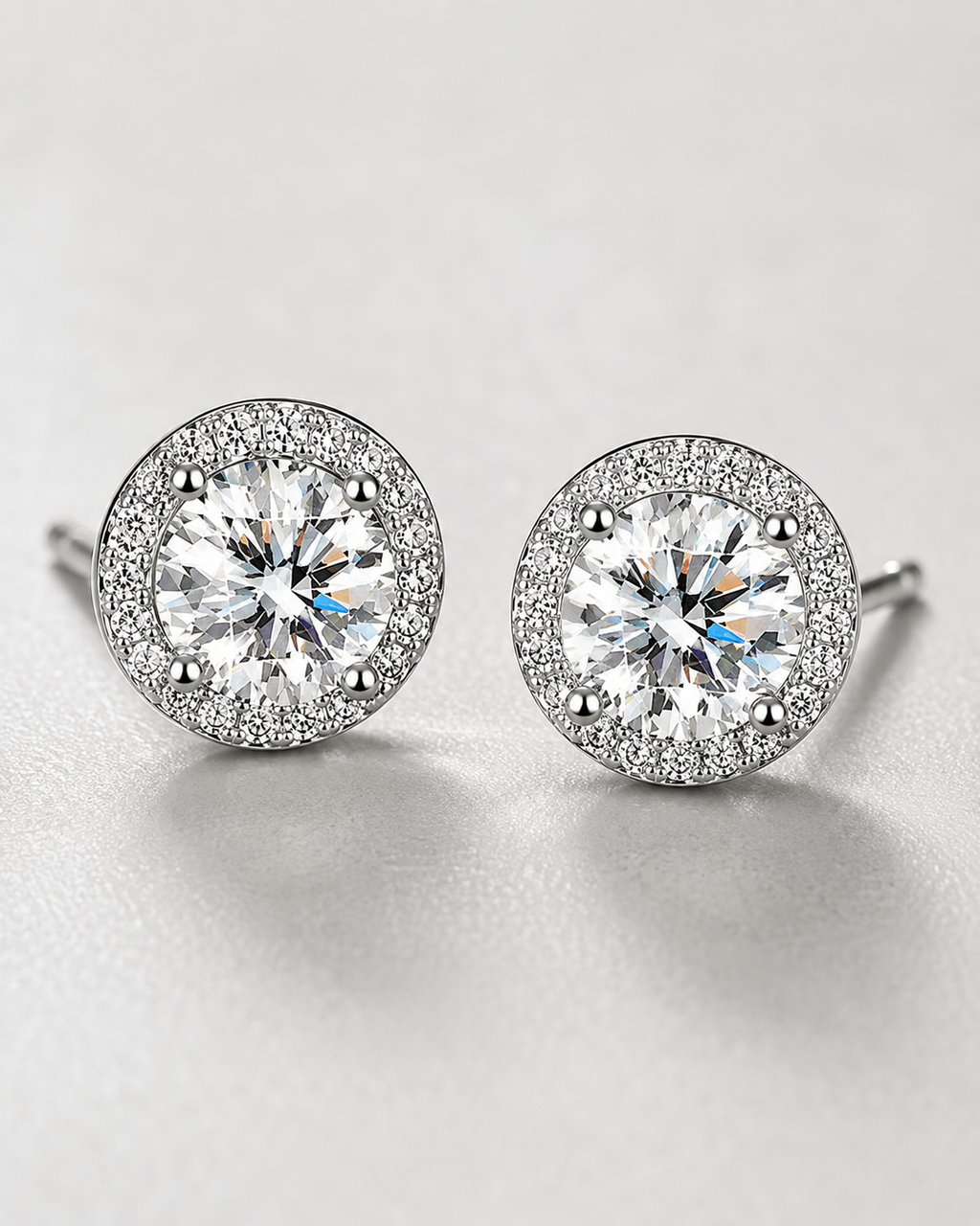 Herlux Halo Radiance Stud Earrings