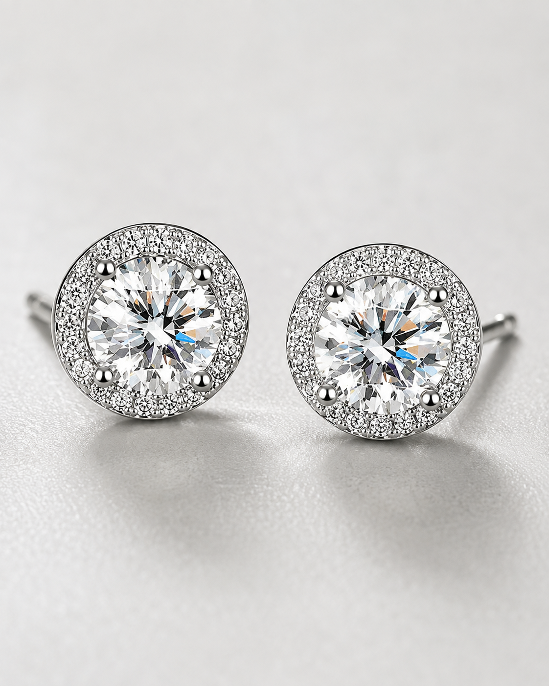 Herlux Halo Radiance Stud Earrings
