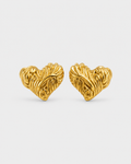 Herlux Sculpted Heart Studs