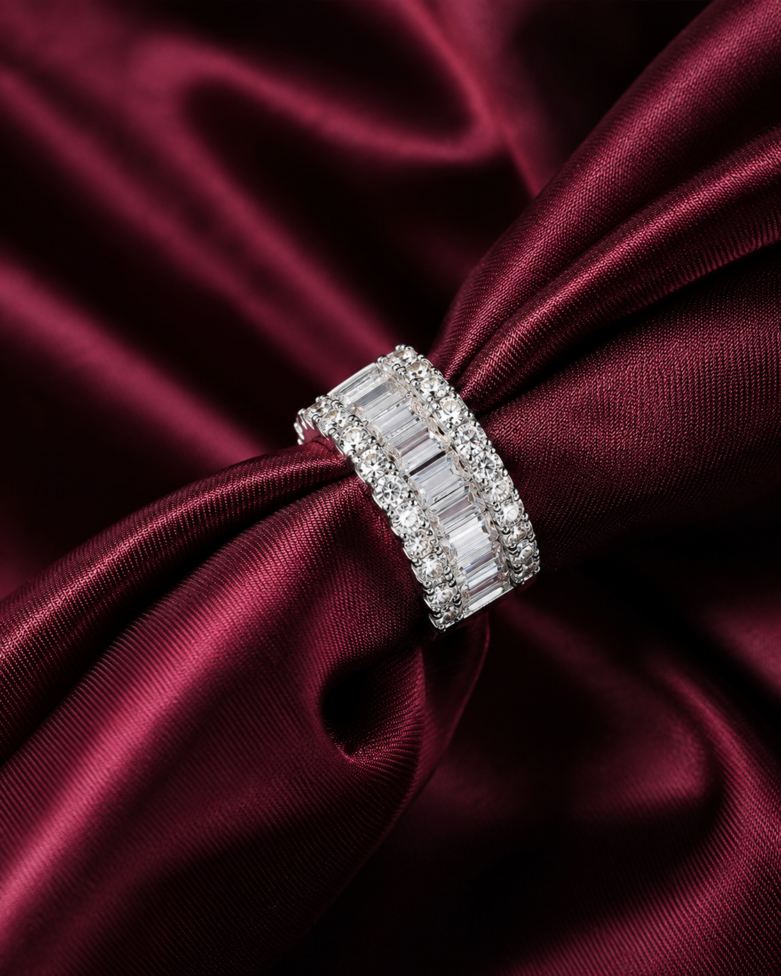 Herlux Royale Baguette Huggie Earrings