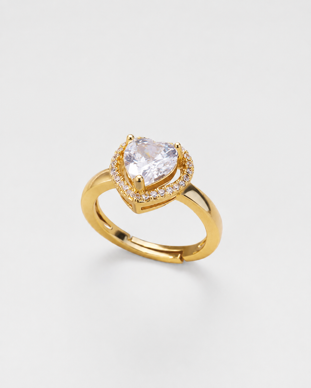 HERLUX Gold Heart Ring