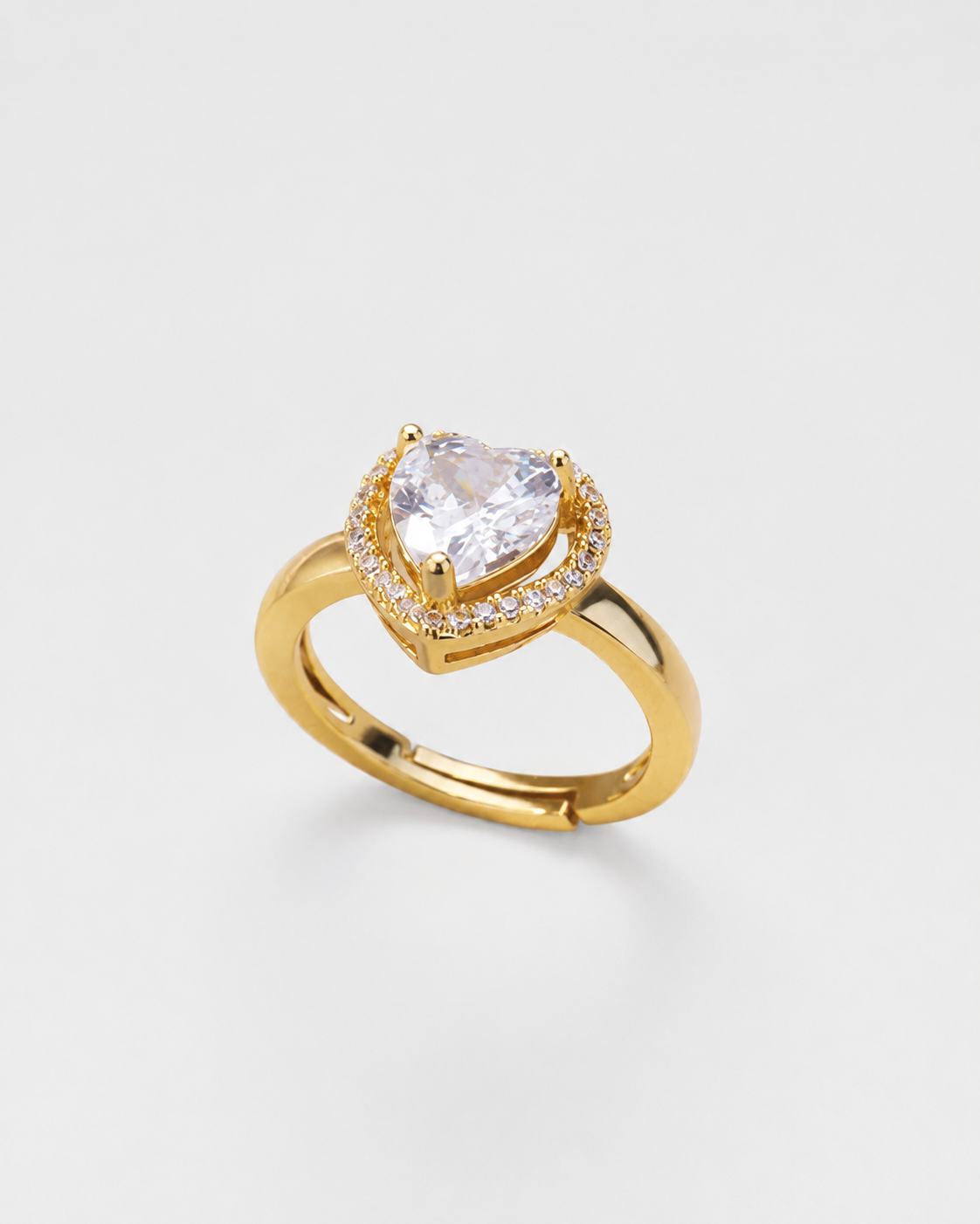 HERLUX Gold Heart Ring