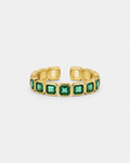 Herlux Emerald Open-Band Ring