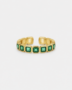 Herlux Emerald Open-Band Ring
