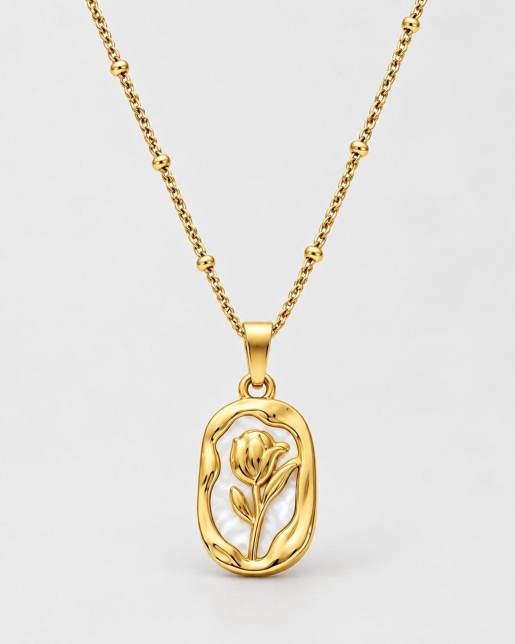 Herlux tulip pendant necklace