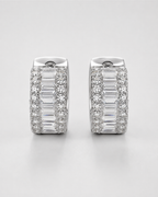 Herlux Royale Baguette Huggie Earrings