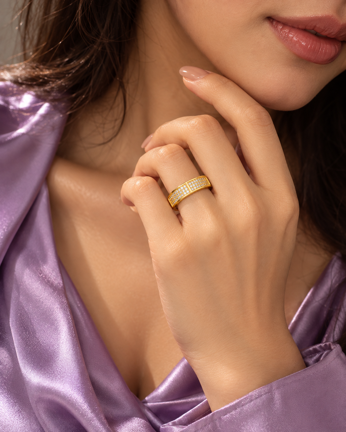 Herlux Lumière Pavé Ring