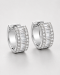 Herlux Royale Baguette Huggie Earrings