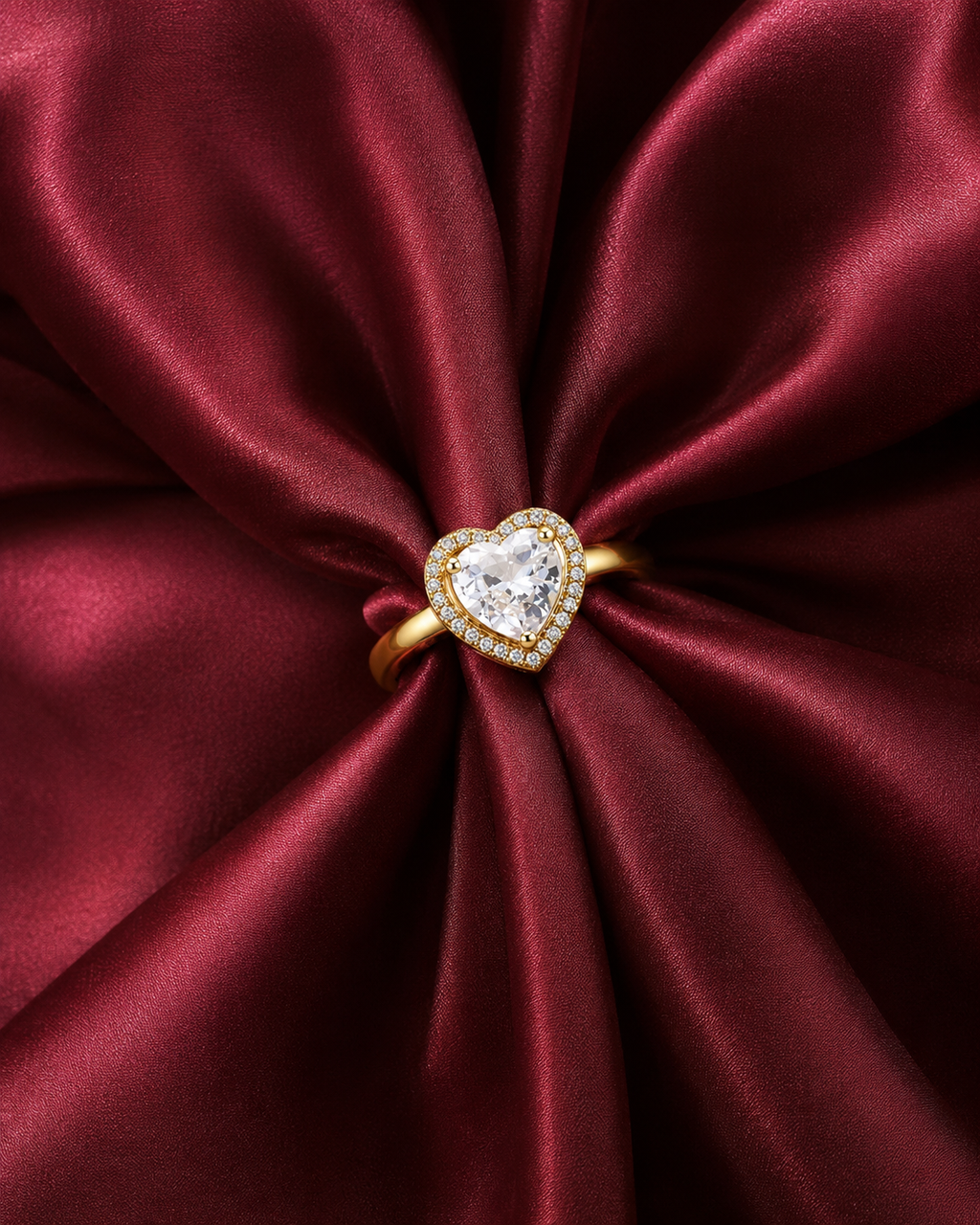 HERLUX Gold Heart Ring