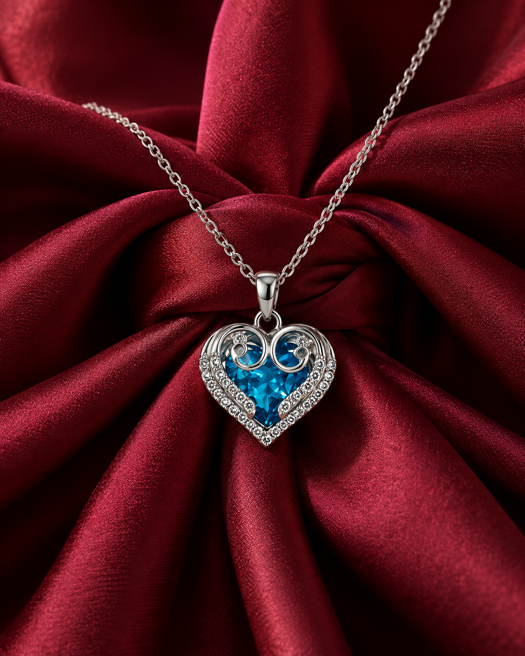 Herlux Azure Heart Pendant