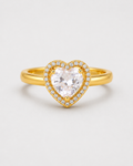 HERLUX Gold Heart Ring