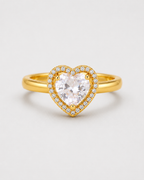 HERLUX Gold Heart Ring