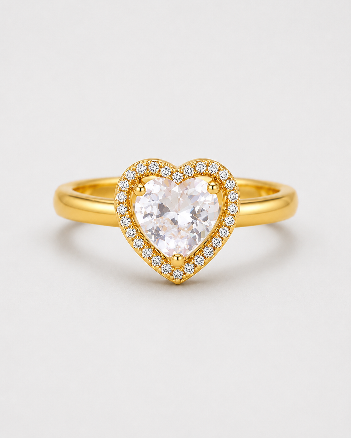 HERLUX Gold Heart Ring