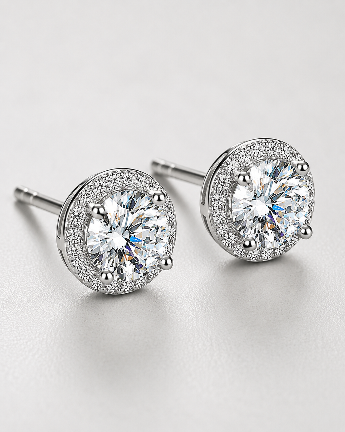 Herlux Halo Radiance Stud Earrings