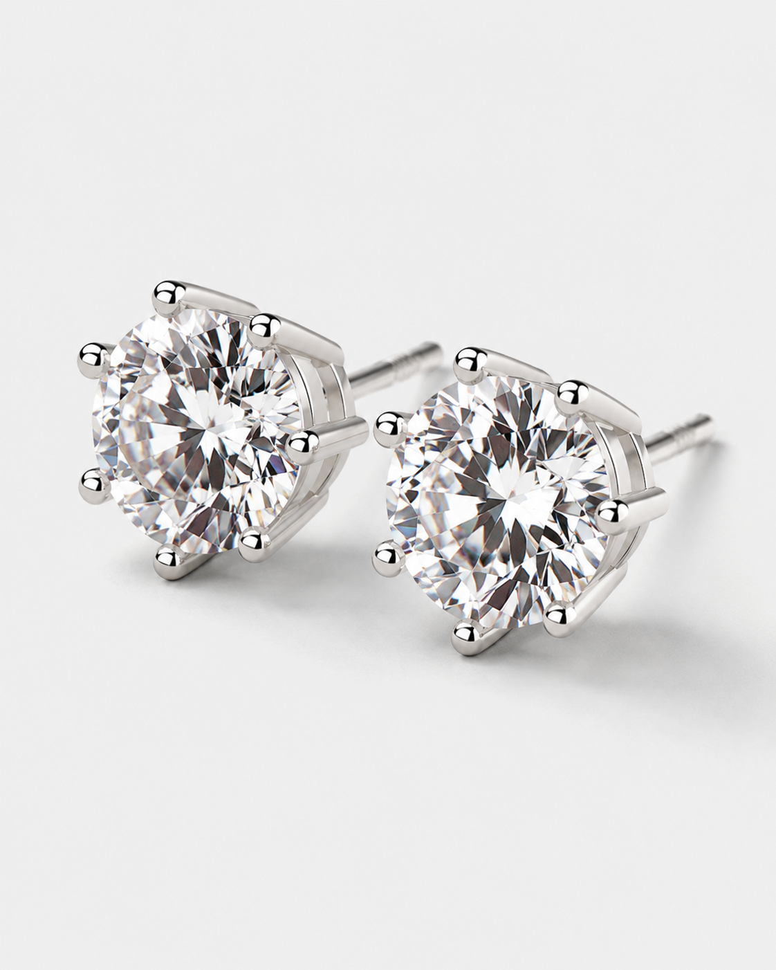 Herlux Lumière Solitaire Stud Earrings